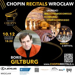 Chopin Recitals Wrocław Boris Giltburg – zniżka dla radców prawnych i aplikantów radcowskich OIRP Wrocław